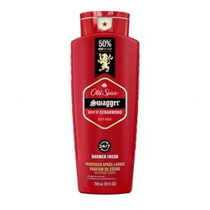 OLD SPICE SWAGGER SCENT OF CEDAR BODY WASH 24/7 SHOWER FRESH 709mL/24FL OZ